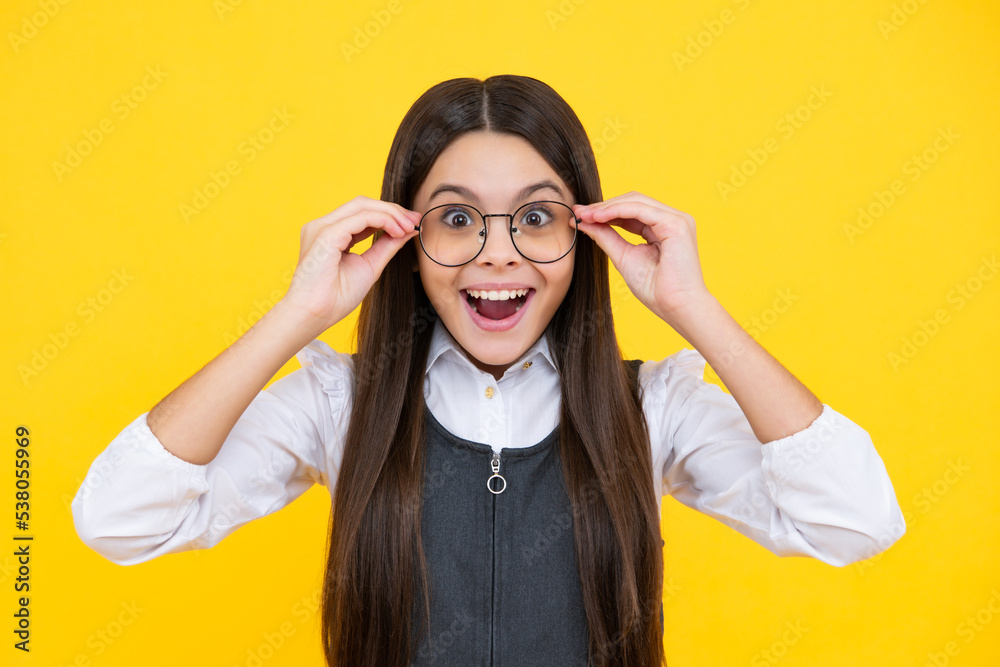 Smart school girl eyeglasses deals