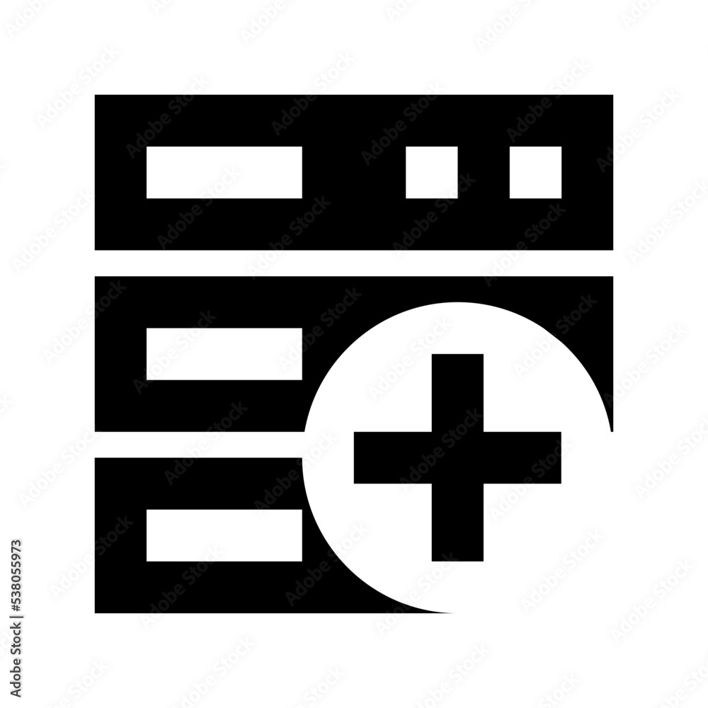 Add to Database Vector Icon Add to Database Vector Icon