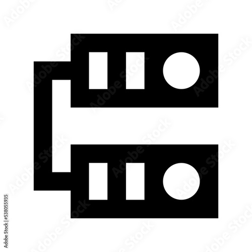Mainframe Network Vector Icon 