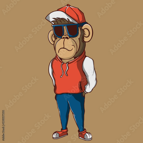 Ape caracter vector