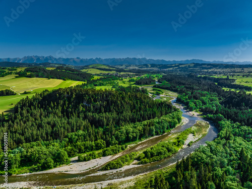 Przełom Białki nad Krempachami, Podhale, Małopolska, Polska