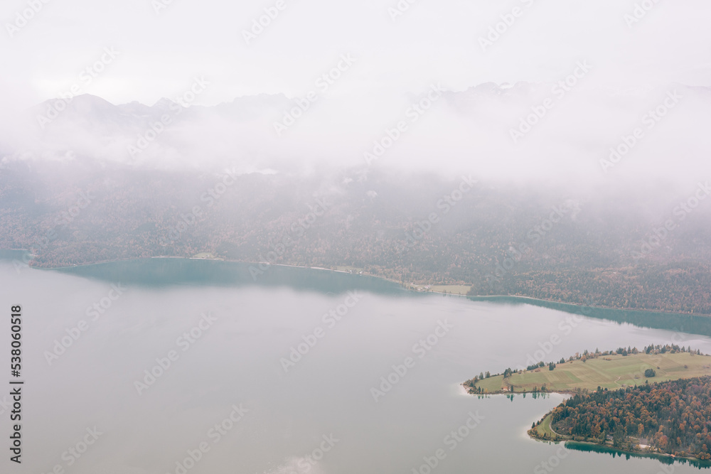 View over the Walchensee, Germany