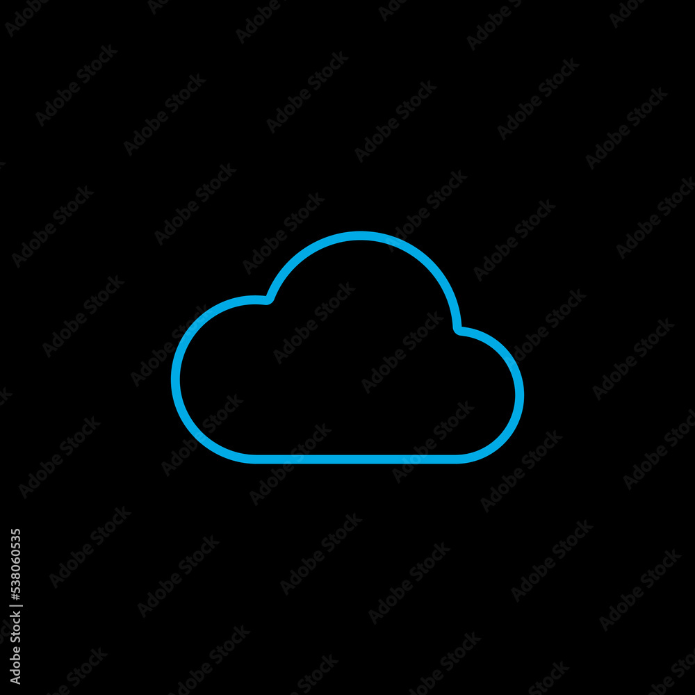 Cloud vector isolated flat icon. Weather sign Cloud vector isolated flat icon. Weather sign