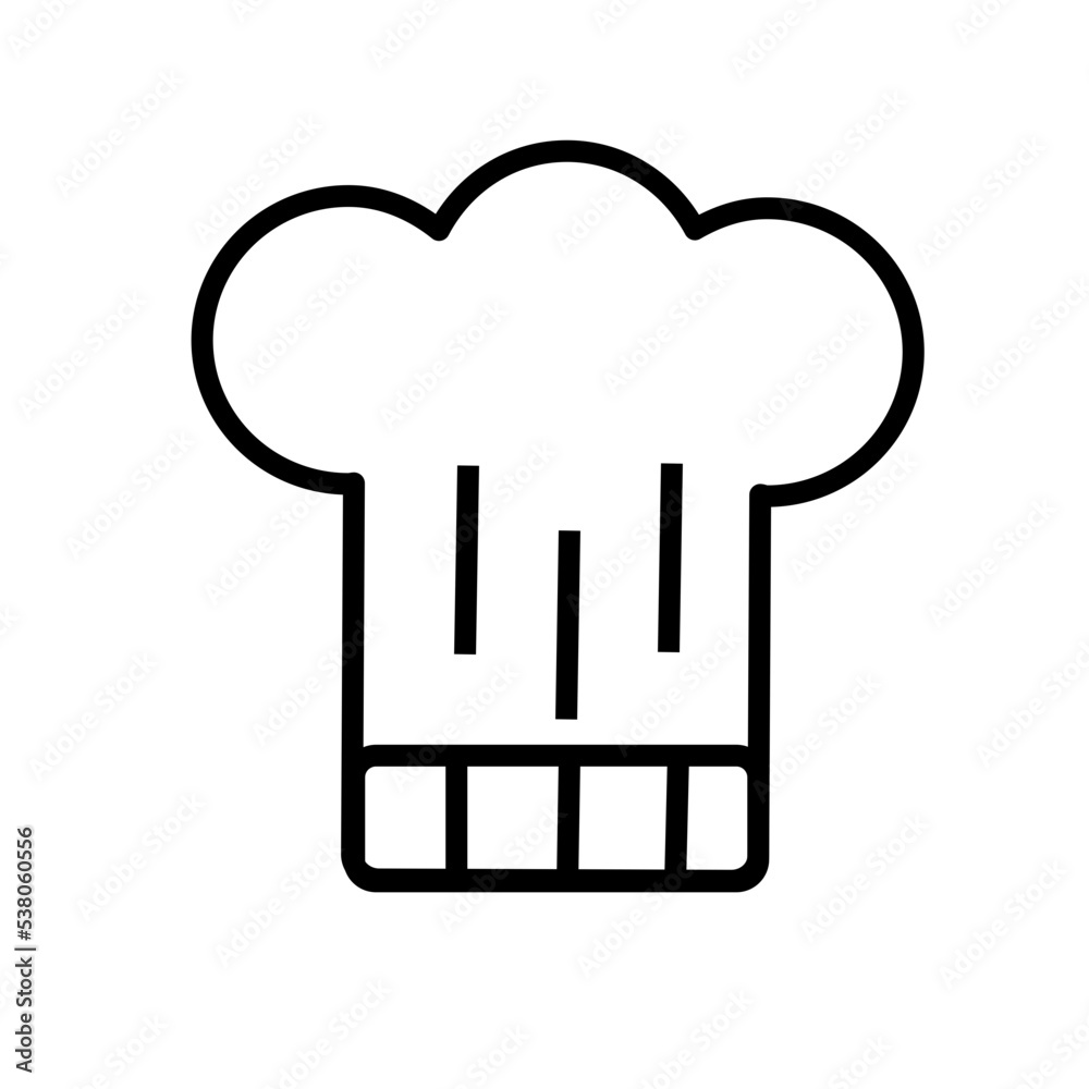 Icon chef hat illustration Icon chef hat illustration