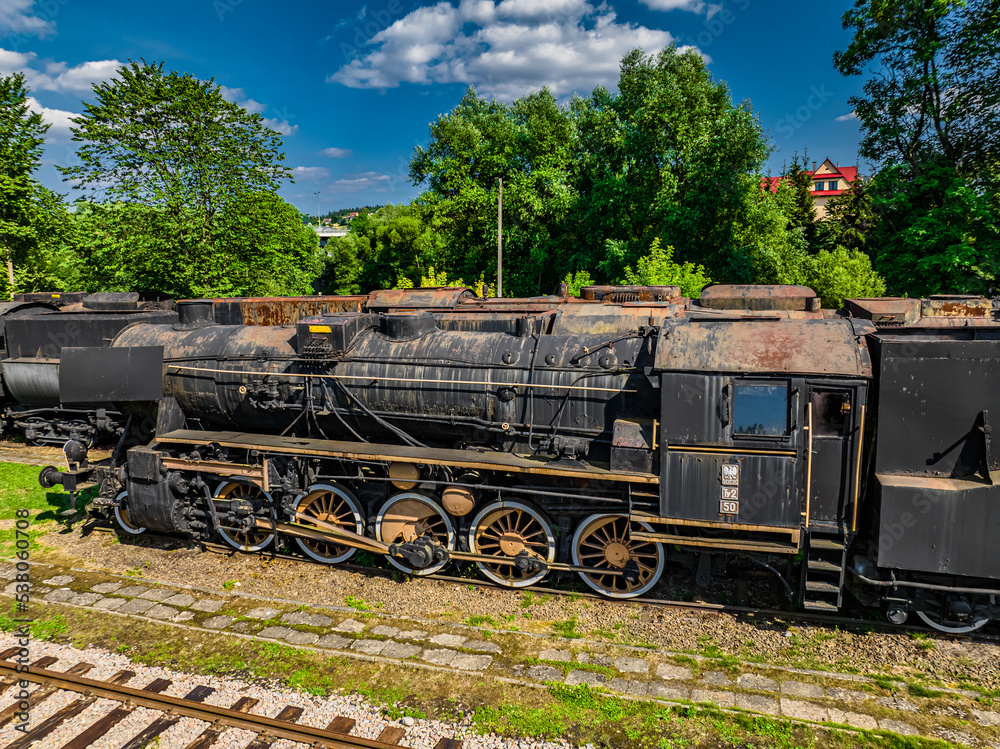 Lokomotywy, Skansen Taboru Kolejowego, Chabówka, Polska, Rabka-Zdrój