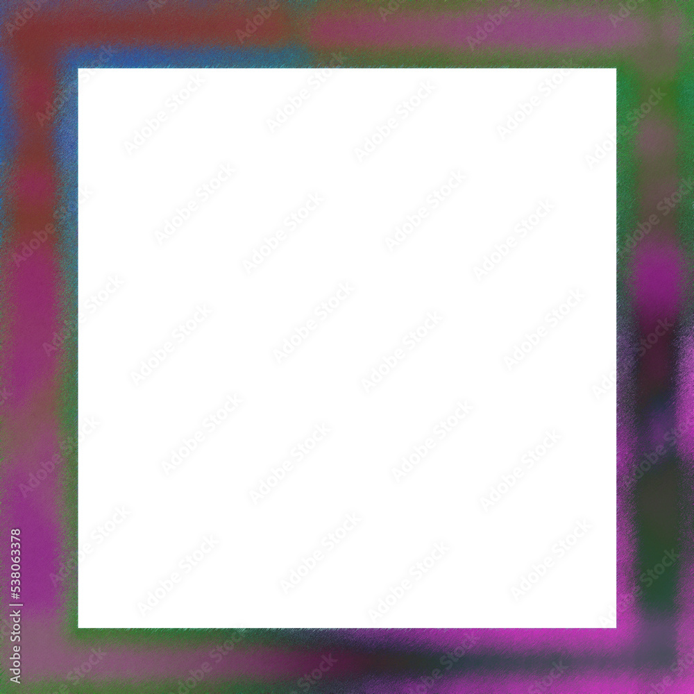 Abstract transparent glitch art border element. Abstract transparent glitch art border element.
