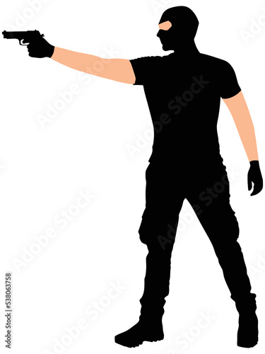 robber with mask