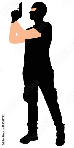robber with mask