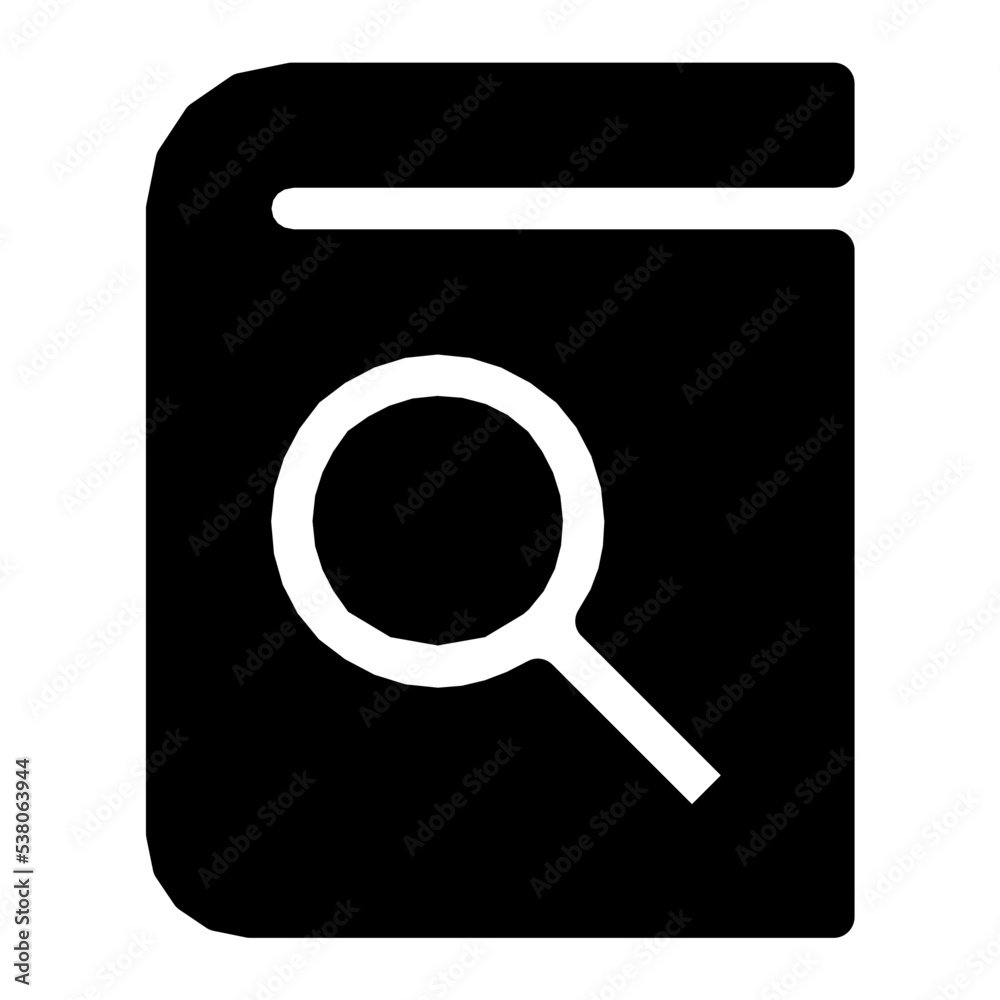 Searching Book Vector Icon Searching Book Vector Icon