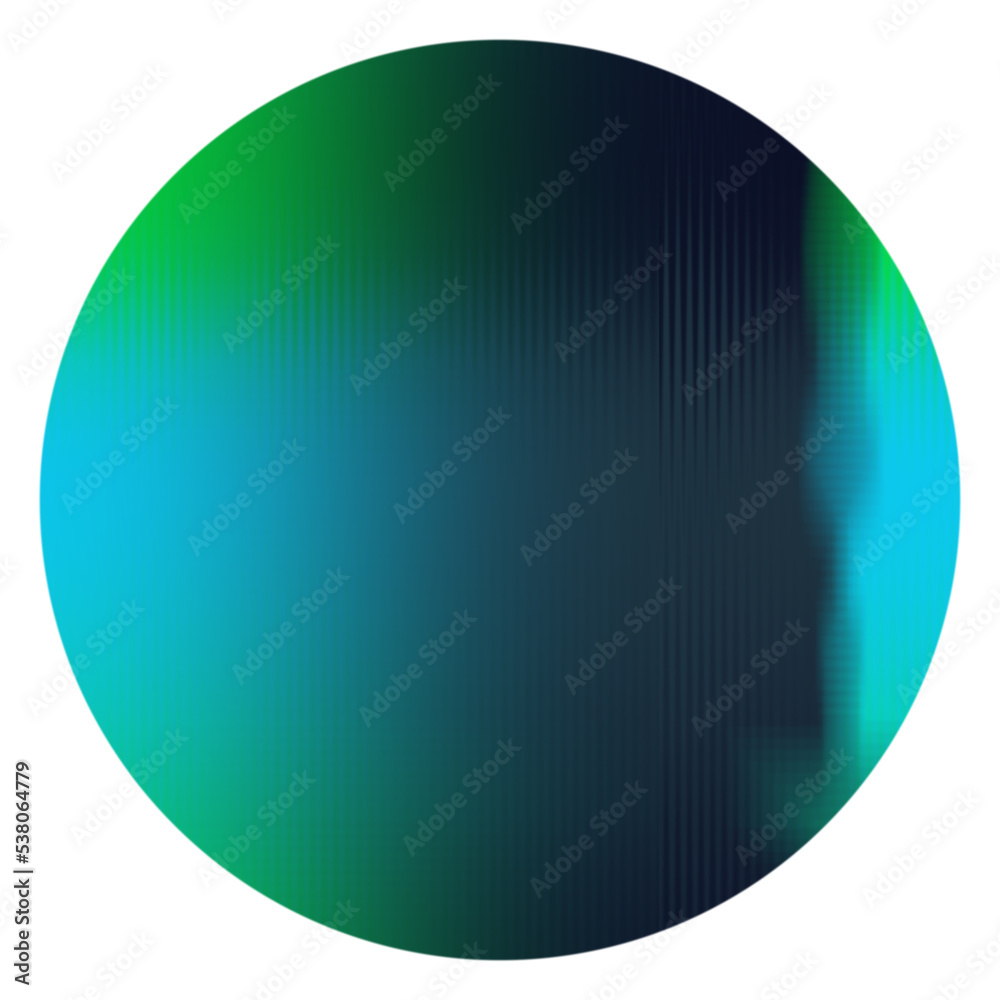 Abstract transparent glitch art circle element. Abstract transparent glitch art circle element.