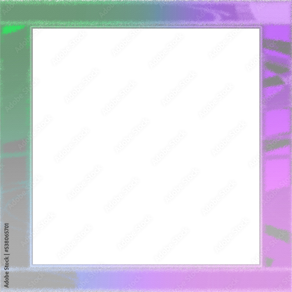 Abstract transparent glitch art border element. Abstract transparent glitch art border element.