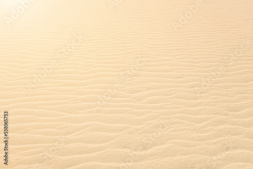 Close up on Beach Sand texture background for wallpaper and poster. Sandy beach. Side Top view. Banner