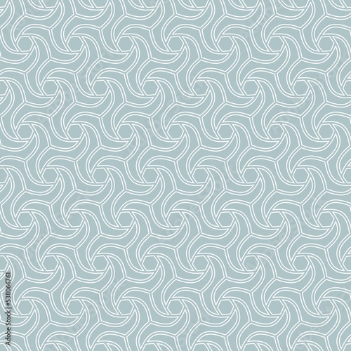 Seamless light blue and white ornament. Modern background. Geometric modern pattern