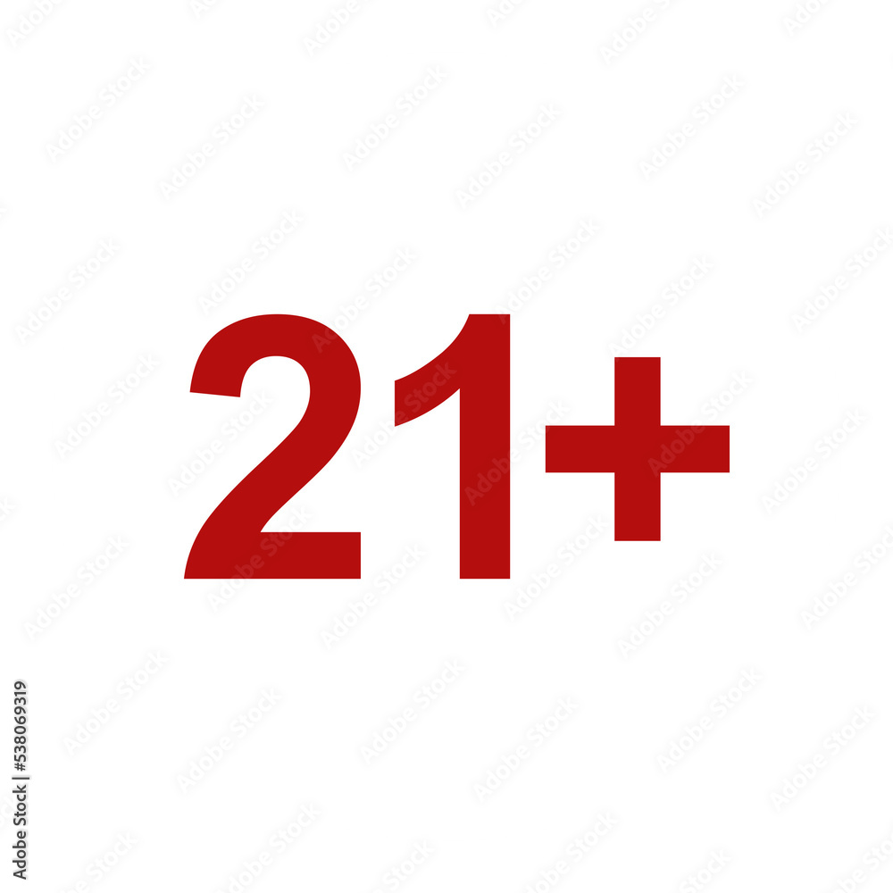 Sign of Adult Only for Eighteen Plus (18+) and Twenty One Plus (21+) Age. Age Rating Icon Symbol. Format PNG Sign of Adult Only for Eighteen Plus (18+) and Twenty One Plus (21+) Age. Age Rating Icon Symbol. Format PNG
