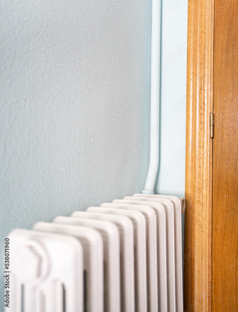 custom made wallpaper toronto digitalHeating radiator with external installation and external pipe at home