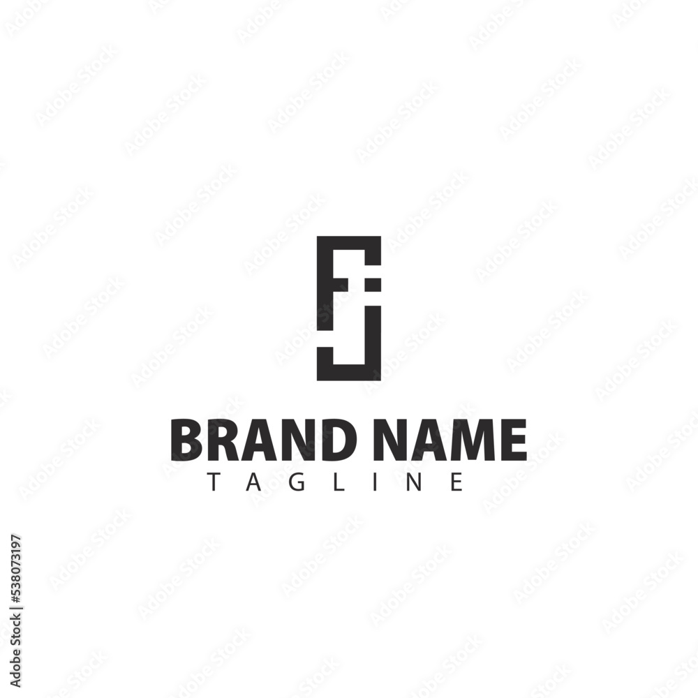 Letter f and J design logo,  good for branding new business