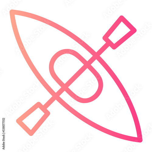 kayak gradient icon
