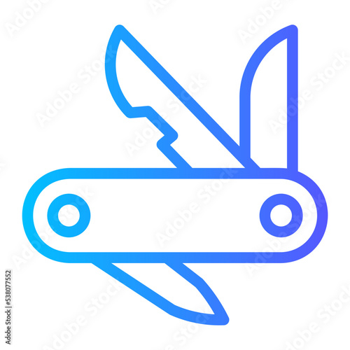 swiss army knife gradient icon