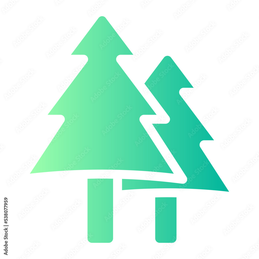 tree gradient icon tree gradient icon