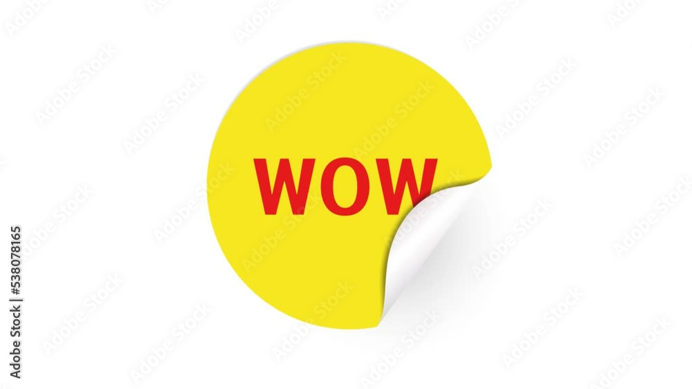 Wow label motion design. Wow now. Wow now colorful note papers clip art Wow label motion design. Wow now. Wow now colorful note papers clip art