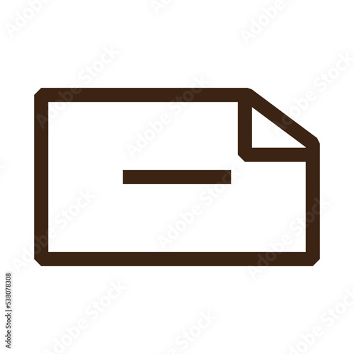 folder minimum sheet outline icon