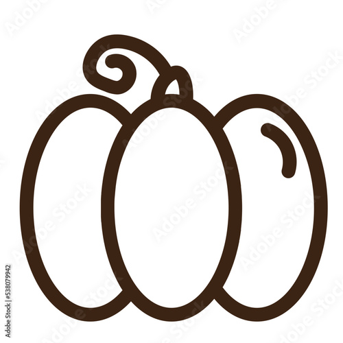 food pepper vegetable outline icon