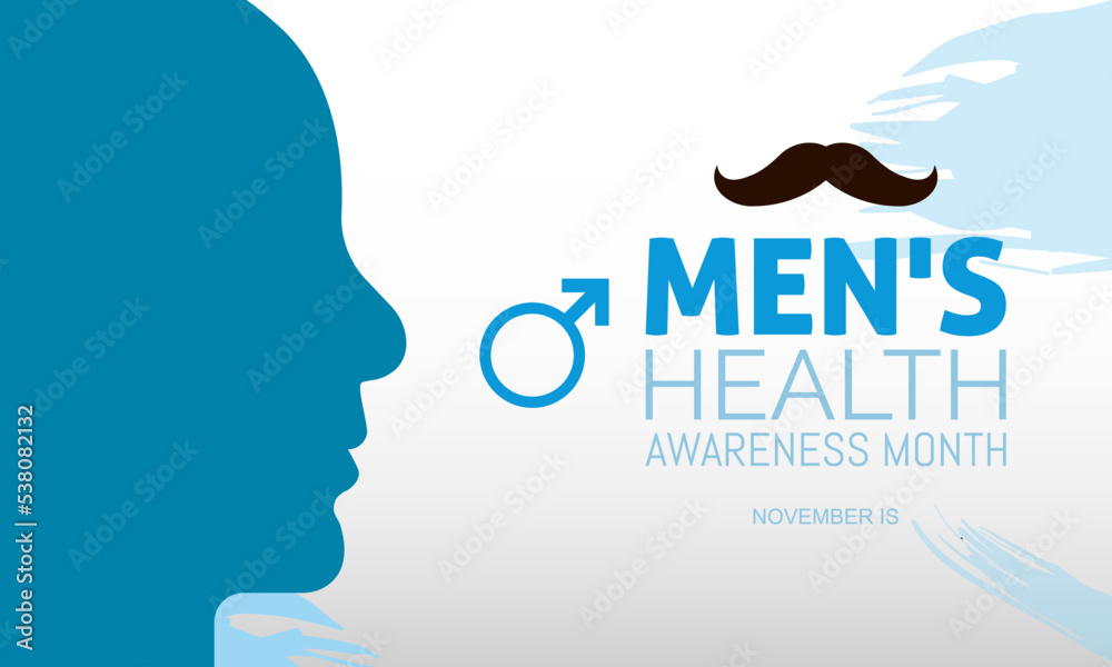 Vector illustration on the theme of Men's health awareness month observed each year during November banner, Holiday, poster, card and background design. Vector illustration on the theme of Men's health awareness month observed each year during November banner, Holiday, poster, card and background design.