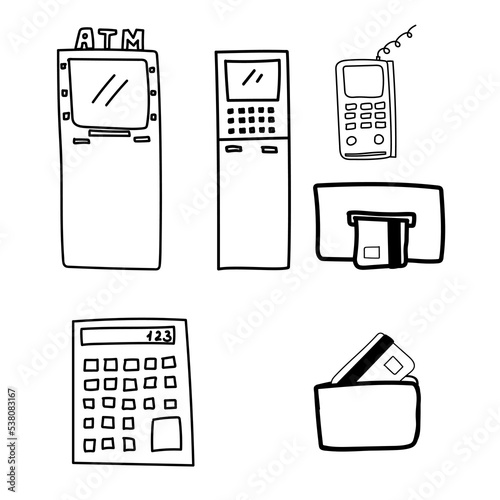 some vector finance icons dollars bitcoins ether