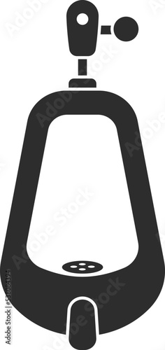 Urinal icon, public toilet for men vector illustration