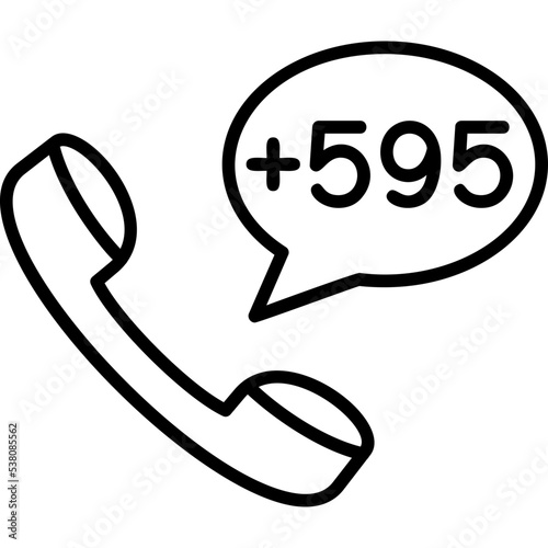 Paraguay Dial code Icon