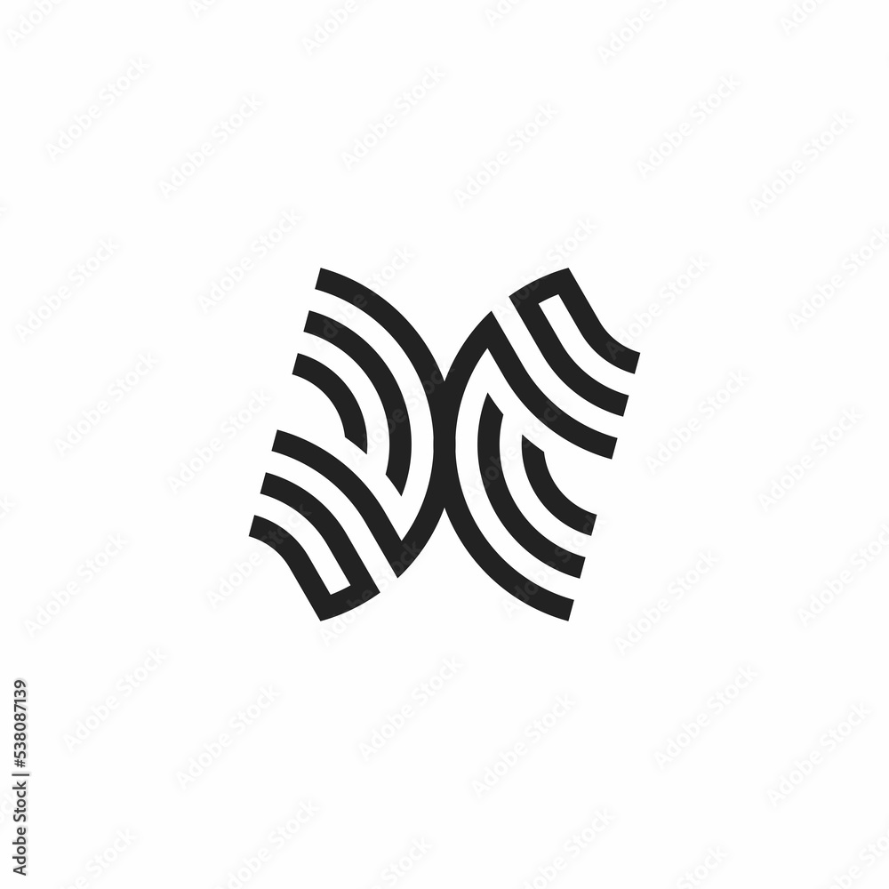 simple B and K initials logo