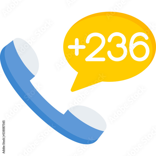 Central African Republic Dial code Icon