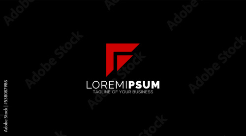 Letter F logo icon design template elements