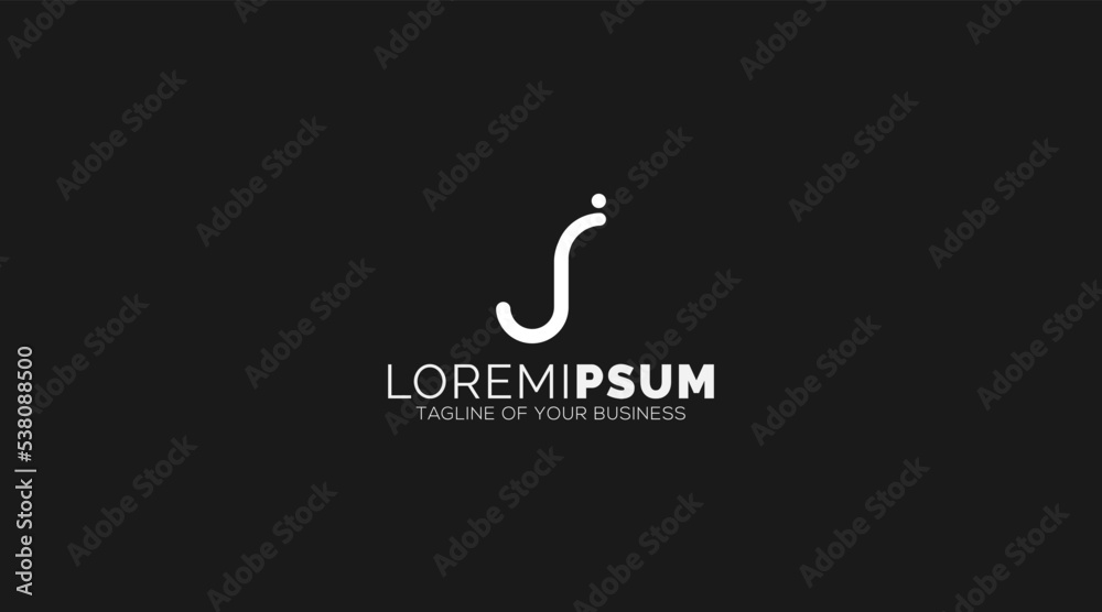 Letter J logo icon design template elements
