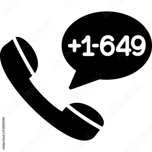 Turks and Caicos Islands Dial code Icon
