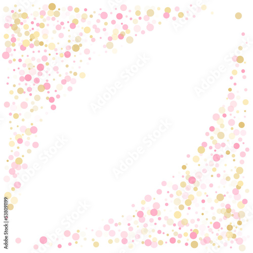 Bokeh confetti circles decoration holiday background.