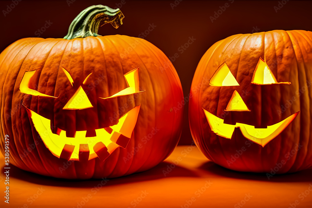 Spookey Halloween Pumpkin cut out by kids in Studio