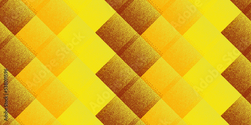 Fade dotwork rhombus shapes vector geometric seamless pattern.