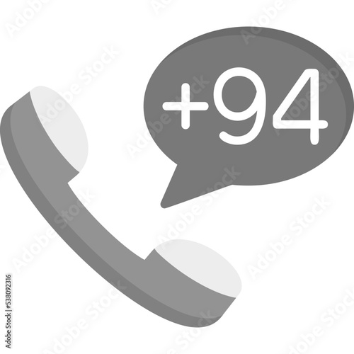 Sri Lanka Dial code Icon