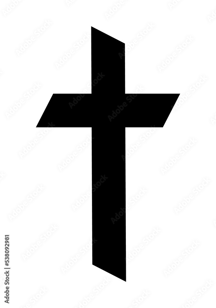 Simple Christian Cross PNG Image