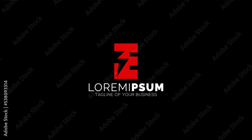 Abstract Modern Letter E Logo Design Vector