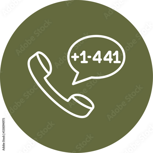 Bermuda Dial code Icon
