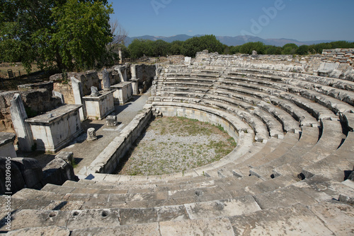 Bouleuterion, Council House in Aphrodisias Ancient City in Aydin, Turkiye