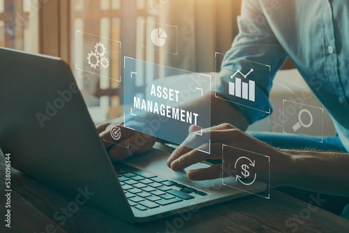 Asset management concept, Investment, Financial Property Digital assets
