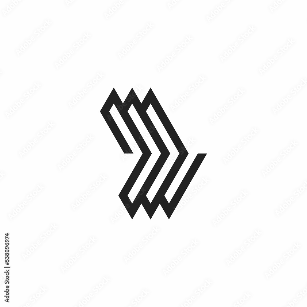 simple M and W initials logo