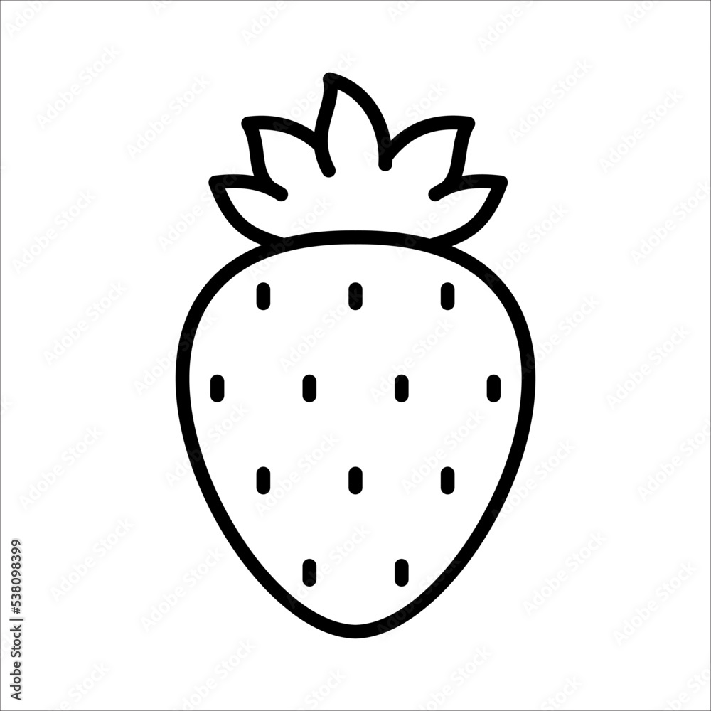 Strawberry Icon Logo Design Vector Template Illustration Sign And Symbol Pixels Perfect Strawberry Icon Logo Design Vector Template Illustration Sign And Symbol Pixels Perfect