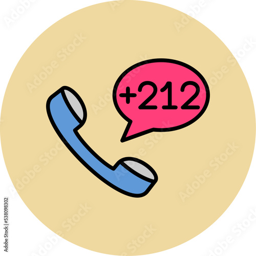 Western Sahara Dial code Icon