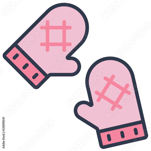 Oven gloves icon
