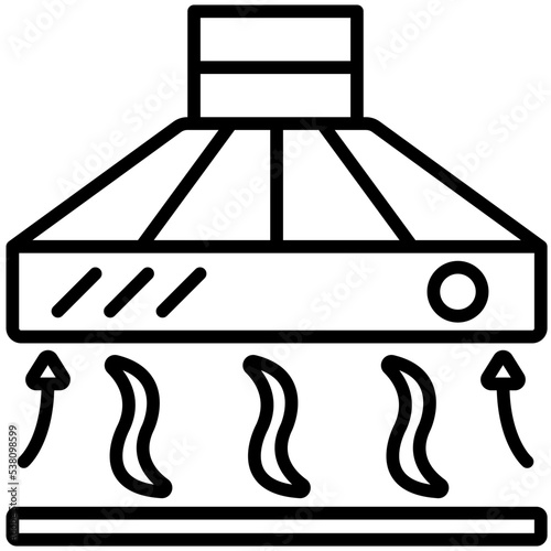 Cooker hood icon