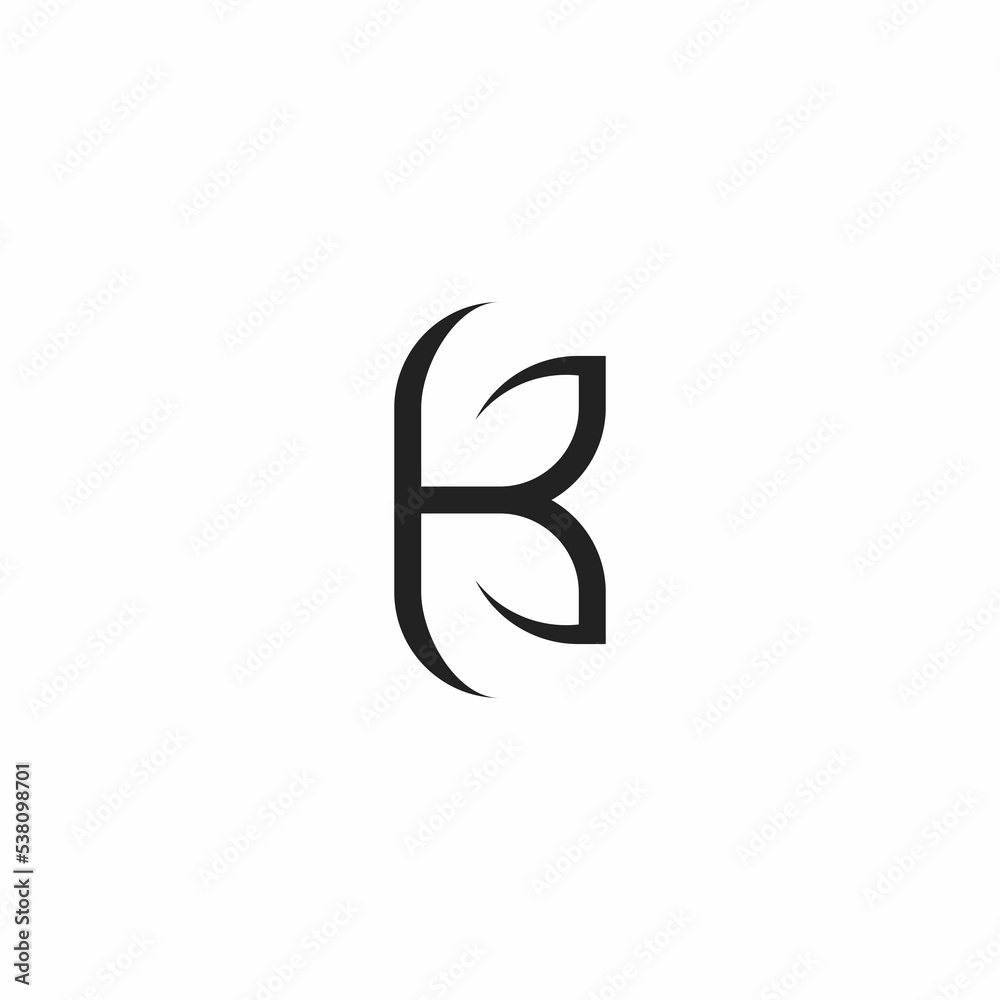simple B and K initials logo simple B and K initials logo